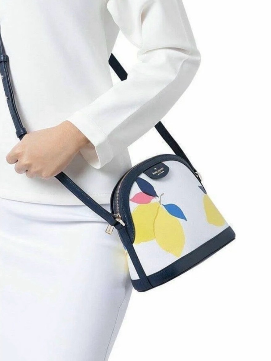 Kate Spade Sylvia Lemon Zest X-Large Dome Crossbody Bag